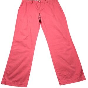 Vineyard Place Pants Mens 38x31 (38x32 Tag) Pink Chino Straight Leg Casual
